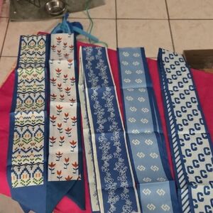 Set of Blue Patterned Twillies